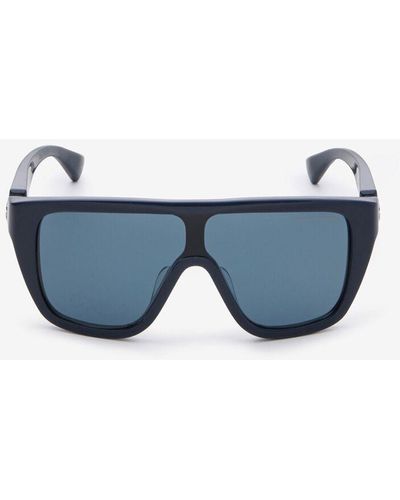Alexander McQueen Unisex Blue Floating Skull Mask Sunglasses