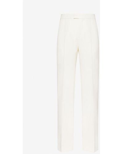 Alexander McQueen Pantalon large - Blanc