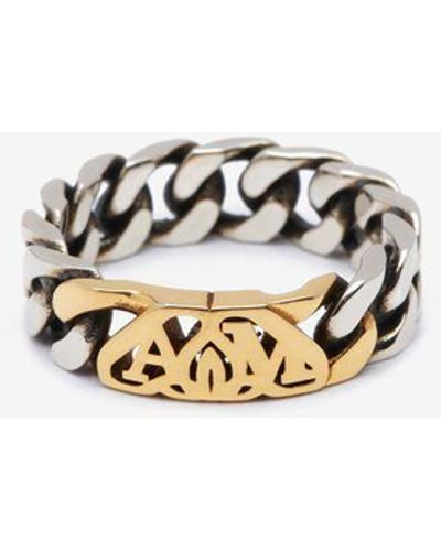 Alexander McQueen Seal Ring - Metallic
