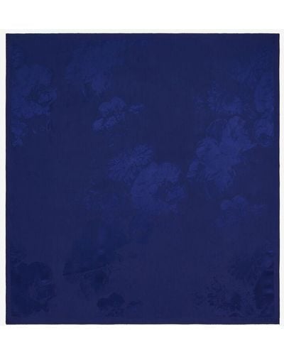 Alexander McQueen Châle chiaroscuro - Bleu