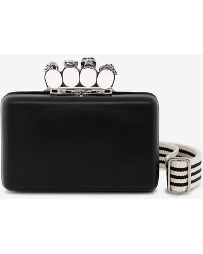 Alexander McQueen The Knuckle Twisted Clutch - Black