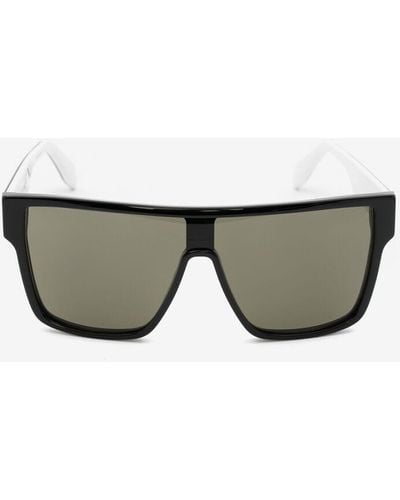 Alexander McQueen Selvedge Mask Sunglasses - Black