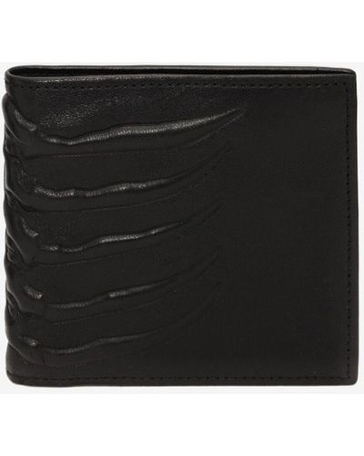 Alexander McQueen Claw Leather Billfold Wallet - Black
