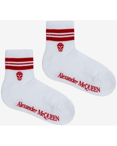 Alexander McQueen Skull Sport Socks - White