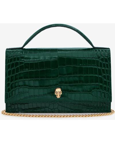 Alexander McQueen Sac à main skull - Vert