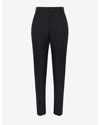 Alexander McQueen Tailored Cigarette Trousers - Blue