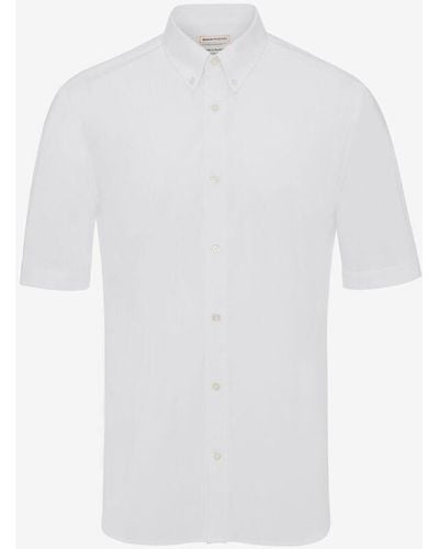 Alexander McQueen Cotton Poplin Shirt - White