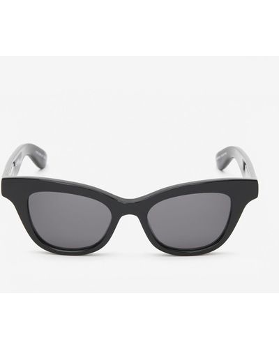 Alexander McQueen Mcqueen Angled Sunglasses - Gray