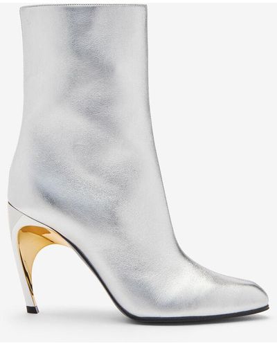 Alexander McQueen Bottines armadillo - Blanc