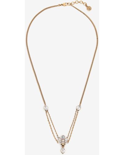 Alexander McQueen Jewelled Spider Necklace - Metallic