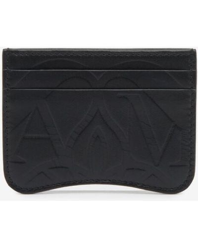 Alexander McQueen Seal Leather Cardholder - Black
