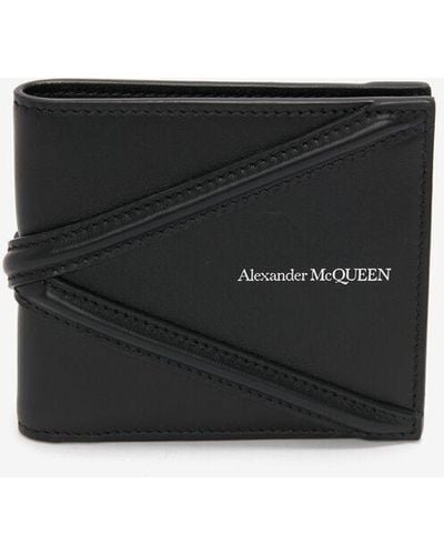Alexander McQueen Portafoglio bi-fold Harness - Nero