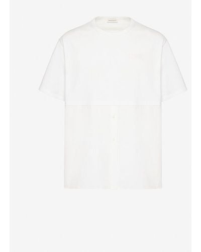 Alexander McQueen T-shirt hybrid - Blanc