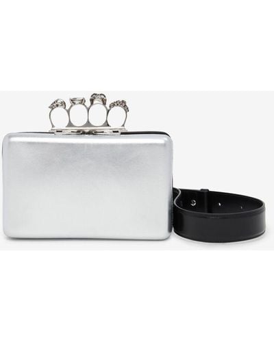 Alexander McQueen The Knuckle Twisted Clutch - White
