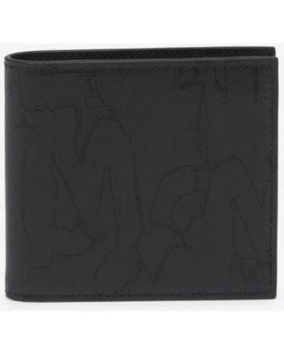 Alexander McQueen Calfskin Bifold Wallet - Black