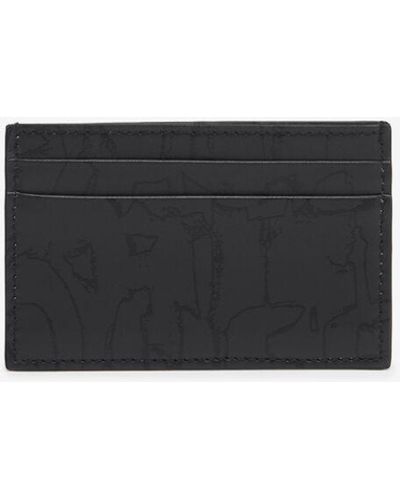 Alexander McQueen Porte-cartes mcqueen graffiti - Noir