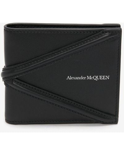 Alexander McQueen Portemonnaie mit gurtdetail - Schwarz