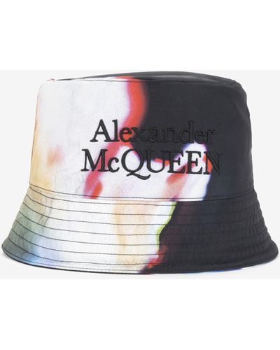 Alexander McQueen Bucket hat mit luminous flower-motiv - Mehrfarbig