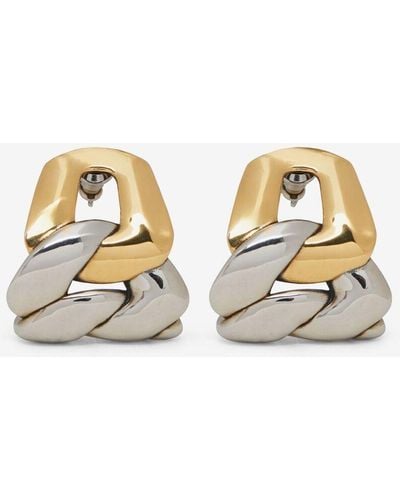 Alexander McQueen Silver Chain Earrings - Metallic