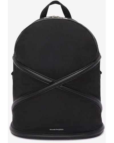 Alexander McQueen Logo-print Shell Backpack - Black