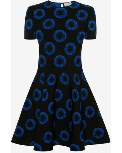 ALEXANDER MCQUEEN Nk Pencil Mini Dress (Blue) main image 1