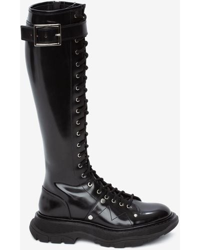 Alexander McQueen Bottes tread slick - Noir