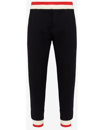 Alexander McQueen Striped sweatpants - Black
