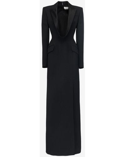 Alexander McQueen Long Jacket Dress - Black