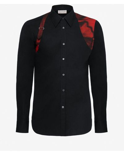 Alexander McQueen Camicia harness - Blu