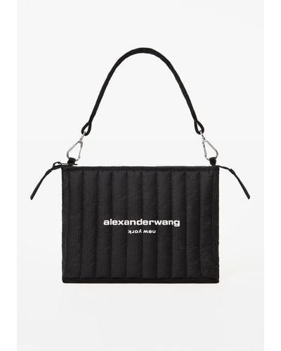 Alexander Wang Elite Nylon Shoulder Laptop Bag - Black