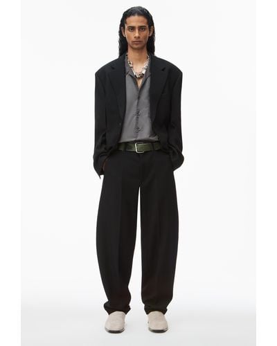Alexander Wang Wool Tailored Trouser With Money Clip - Black