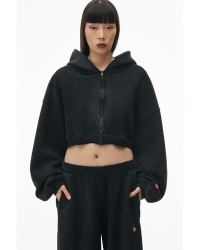 Alexander Wang High Waisted Sweatpant In Classic Terry - Black