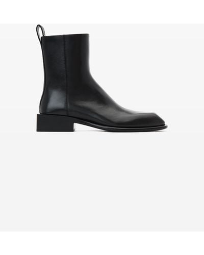 Alexander Wang Throttle Leather Ankle Boot - Black