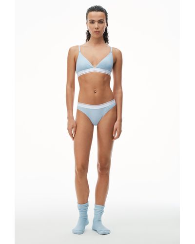 Alexander Wang Thong In Ribbed Jersey - Multicolour