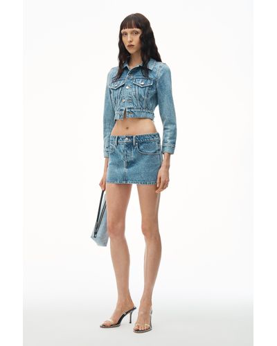 Alexander Wang Denim Mini Skirt - Blue