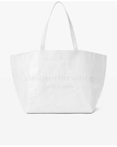 Alexander Wang Punch Leather Tote - White