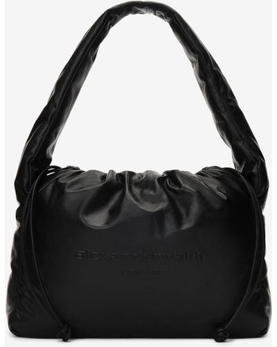 Alexander Wang Ryan Puff Large Bag In Lambskin Leather - Black