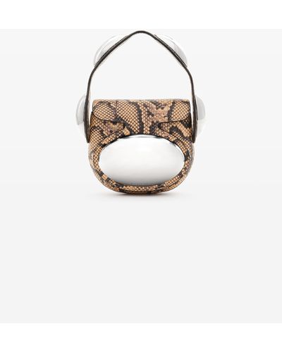 Alexander Wang Dome Mini Bag In Snakeskin - Multicolour