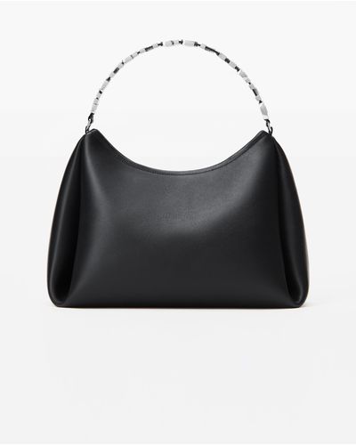 Alexander Wang Marquess Large Hobo In Leather - Black