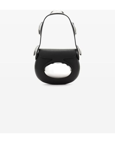 Alexander Wang Dome Small Shoulder Bag In Smooth Cow Leather - Black