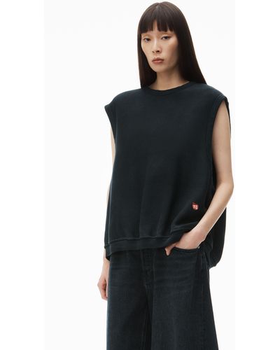 Alexander Wang Sleeveless Crew Neck Vest - Black