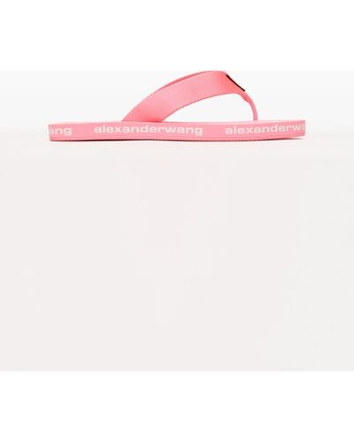 Alexander Wang Aw Flip Flop In Nylon - Pink