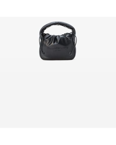 Alexander Wang Ryan Puff Mini Leather Bag In Lambskin - Black