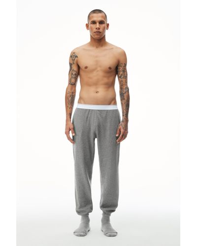 Alexander Wang Unisex JOGGER In Cotton Waffle Thermal - Multicolor