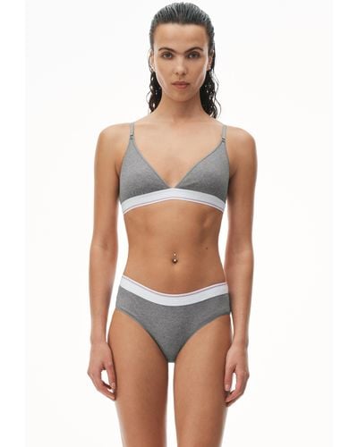 Alexander Wang Triangle Bra In Ribbed Jersey - Multicolour