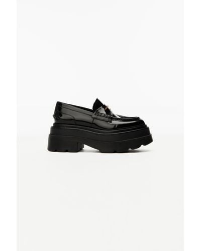 Alexander Wang Carter Platform Loafer In Leather - Black