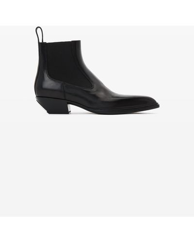 Alexander Wang Slick Smooth Leather Ankle Boot - Black