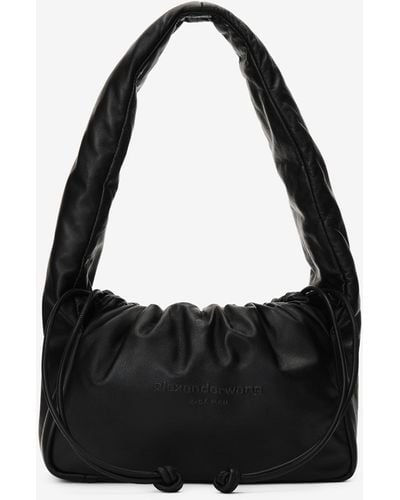 Alexander Wang Ryan Puff Small Bag In Lambskin Leather - Black