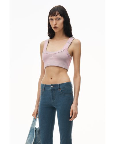 Alexander Wang Logo Tank Bra - Blue