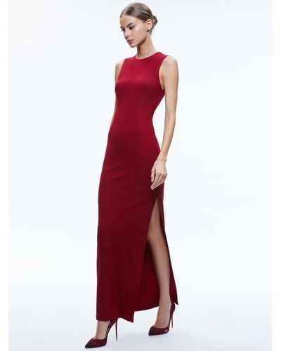 Alice + Olivia Delora Sleeveless Maxi Dress - Red